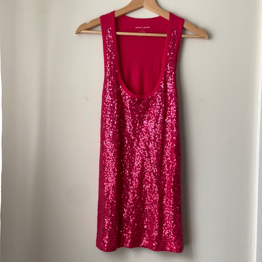DKNY sequined tank